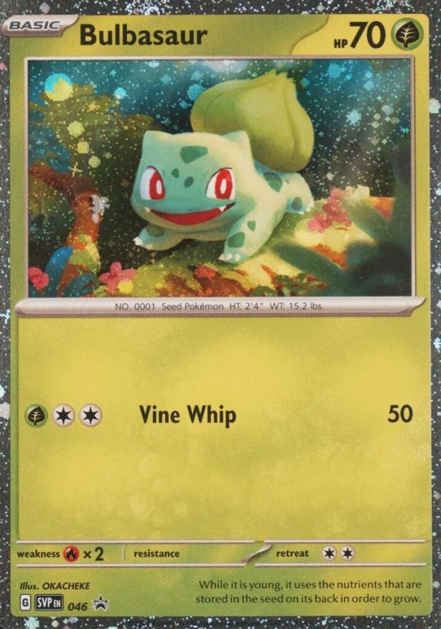 2023 Pokemon SVP EN-SV Black Star Promo Bulbasaur #046 TCG Card