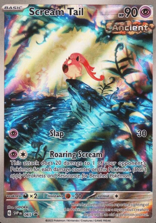 2023 Pokemon SVP EN-SV Black Star Promo Scream Tail #065 TCG Card