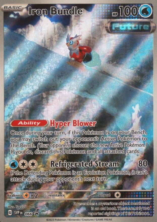 2023 Pokemon SVP EN-SV Black Star Promo Iron Bundle #066 TCG Card