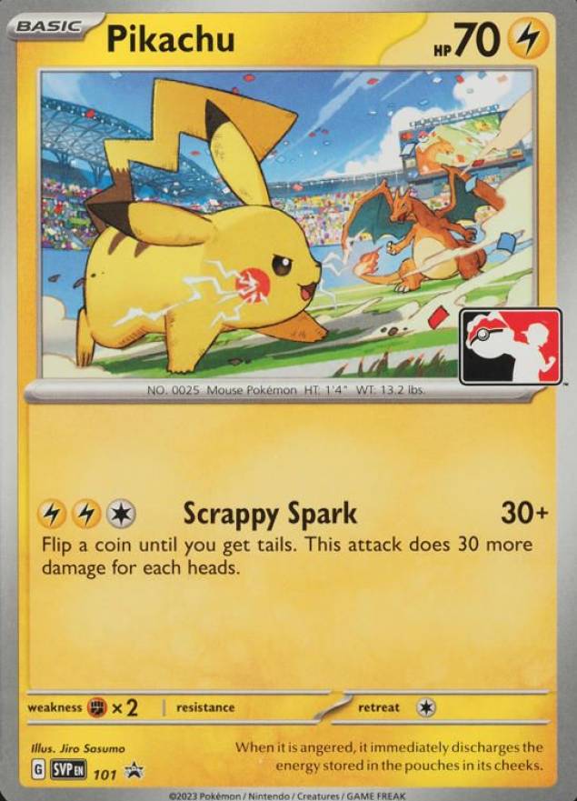 2023 Pokemon SVP EN-SV Black Star Promo Pikachu #101 TCG Card