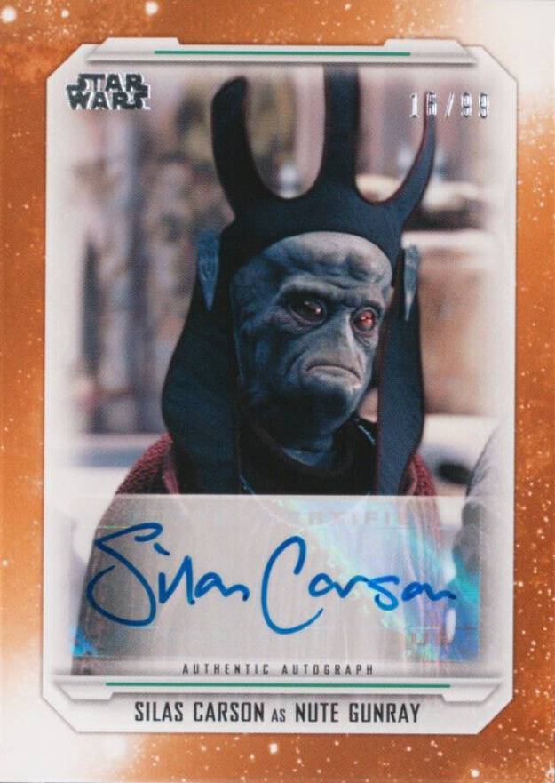 2019 Topps Star Wars Skywalker Saga Autograph Silas Carson #A-SC Non-Sports Card