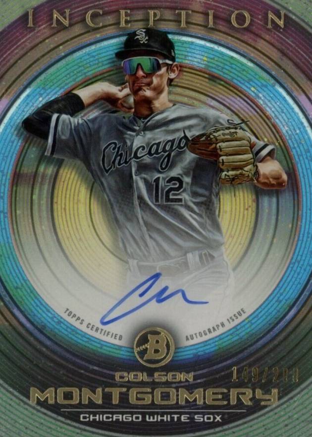 2022 Bowman Inception Prospect Autographs Colson Montgomery #PACMY Baseball Card