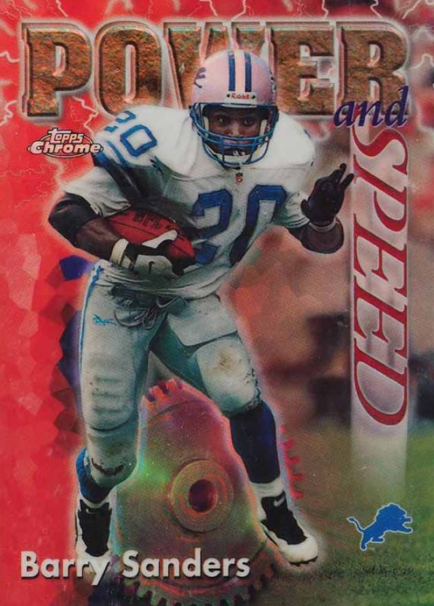 1998 Topps Chrome Season's Best Barry Sanders #2 Football Card