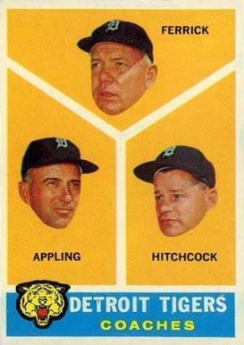 1960 Topps Tigers Coaches #461 Baseball Card