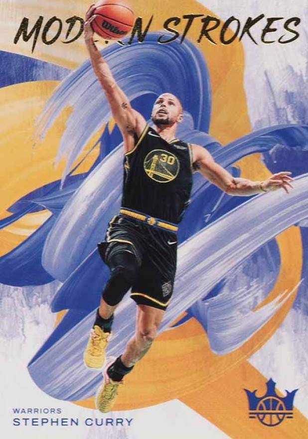 2021 Panini Court Kings Modern Strokes Stephen Curry #1 Basketball Card