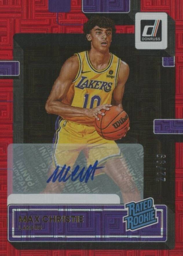 2022 Panini Donruss Max Christie #234 Basketball Card