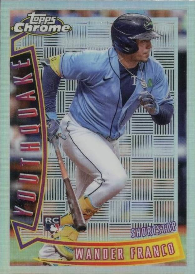 2022 Topps Chrome Sonic 1996 Youthquake Wander Franco #YQ6 Baseball Card