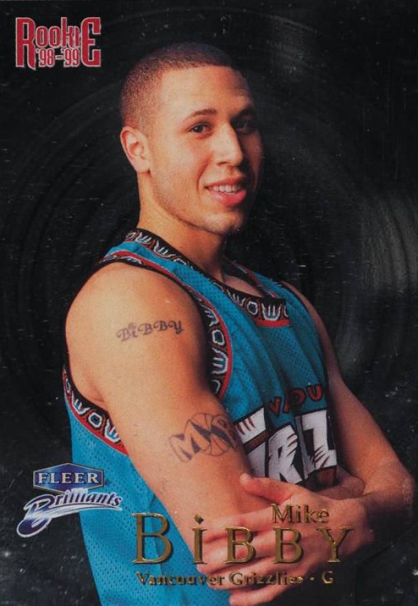 1998 Fleer Brilliants Mike Bibby #102 Basketball Card