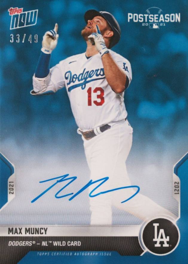 2021 Topps Now Postseason Max Muncy #PS13B Baseball Card