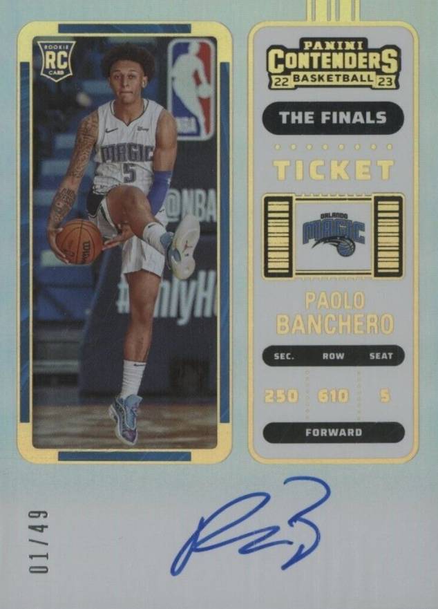 2022 Panini Contenders Paolo Banchero #112 Basketball Card