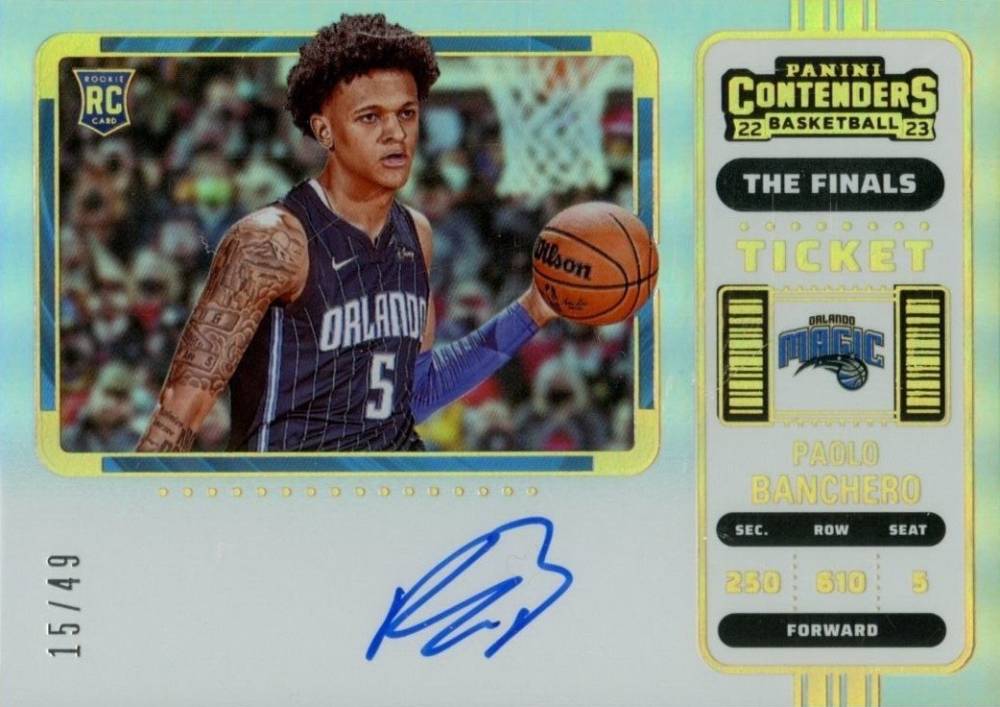 2022 Panini Contenders Paolo Banchero #112 Basketball Card