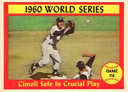 1961 Topps World Series Game #4 #309 Baseball Card