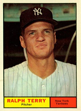 1961 Topps Ralph Terry #389 Baseball Card