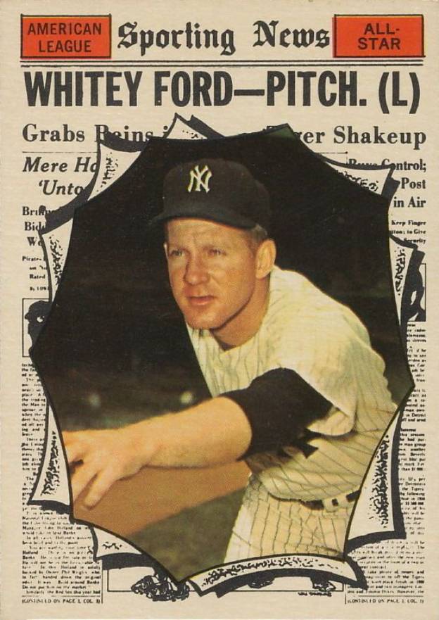 1961 Topps Whitey Ford #586 Baseball Card