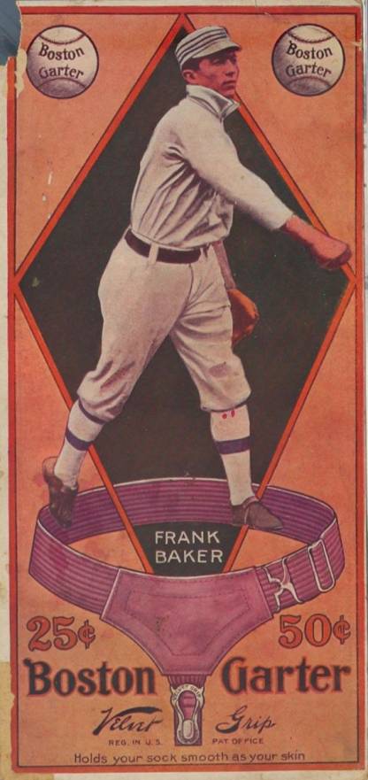 1914 Boston Garter Color Frank Baker # Baseball Card