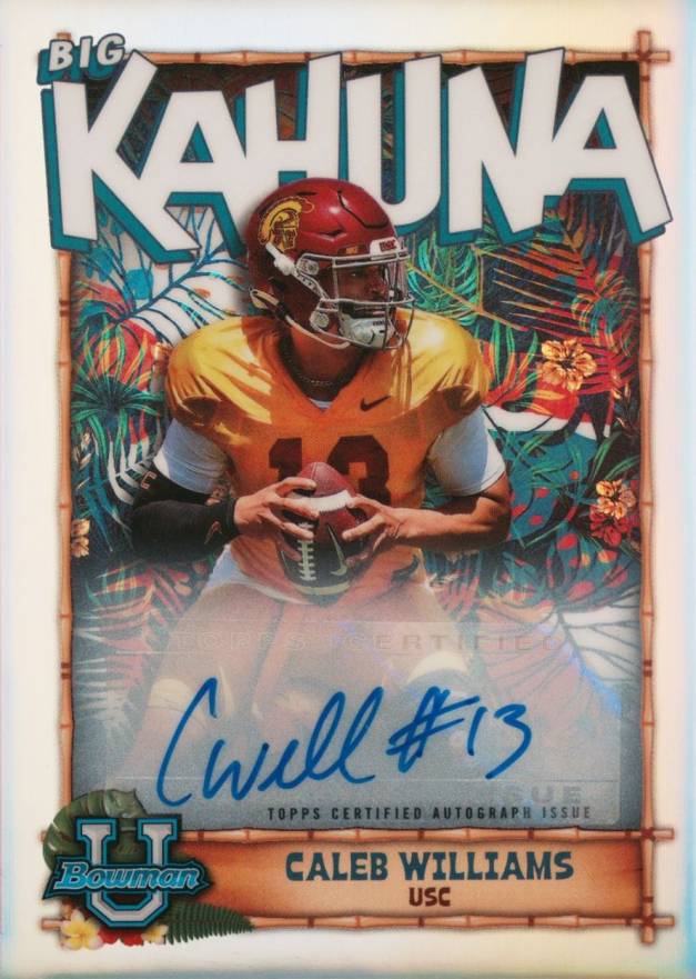 2022 Bowman University the Big Kahuna Caleb Williams #TBK4 Football Card