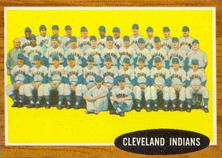 1962 Topps Cleveland Indians Team #537 Baseball Card