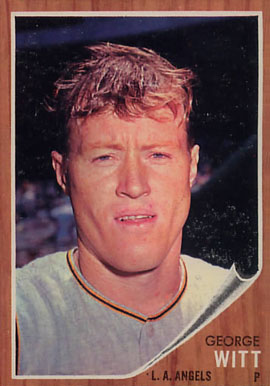 1962 Topps George Witt #287 Baseball Card