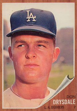 1962 Topps Don Drysdale #340 Baseball Card