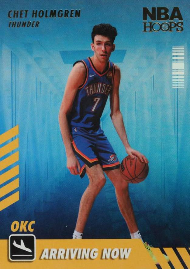 2022 Panini NBA Hoops Arriving Now Chet Holmgren #2 Basketball Card