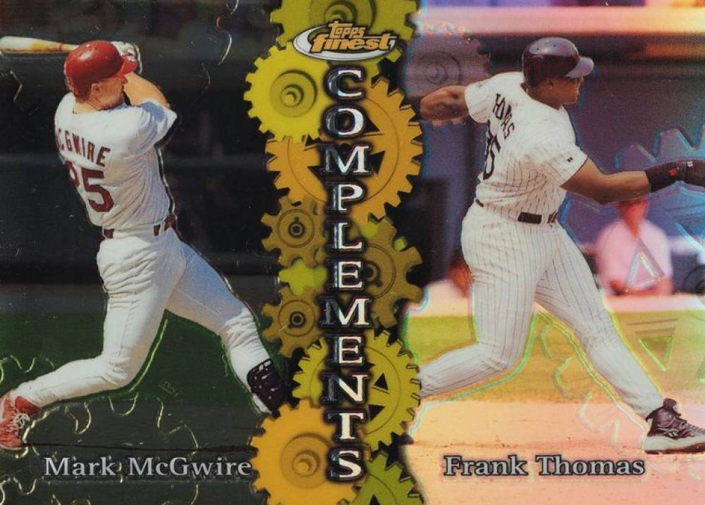 1999 Finest Complements Frank Thomas/Mark McGwire #C6 Baseball Card