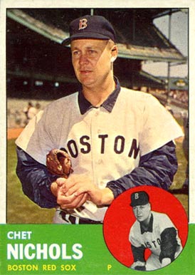 1963 Topps Chet Nichols #307 Baseball Card