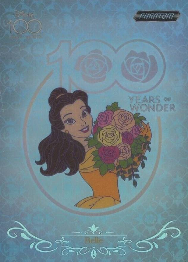 2023 Kakawow Phantom DISNEY100 Wondrous Character Platinum Belle #10 Non-Sports Card