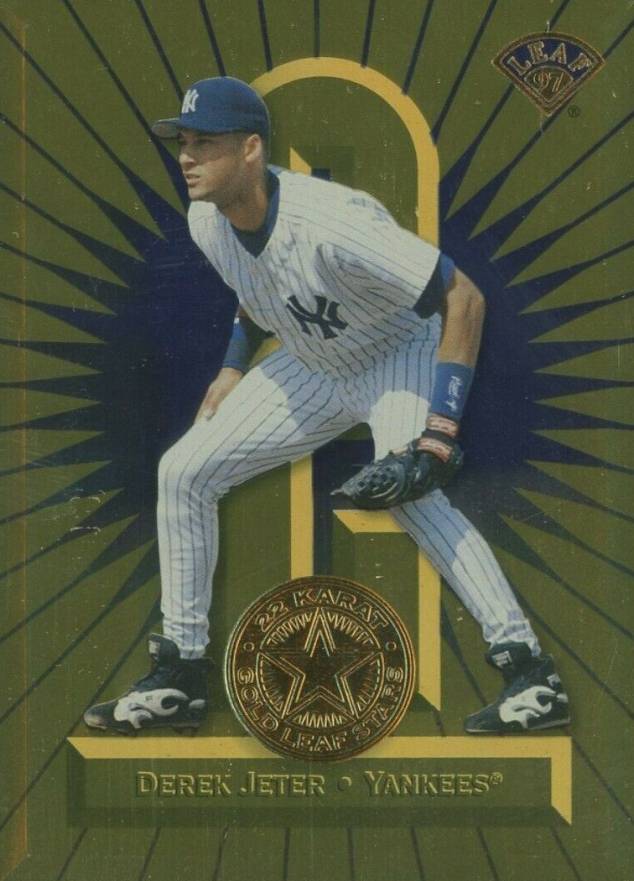 1997 Leaf Gold Stars Derek Jeter #7 Baseball Card