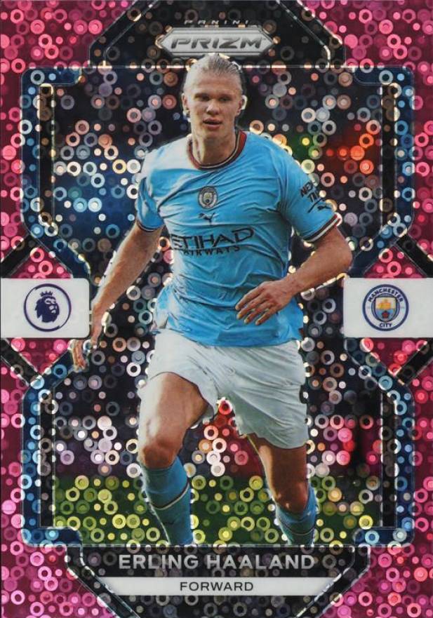 2022 Panini Prizm Premier League Erling Haaland #9 Soccer Card