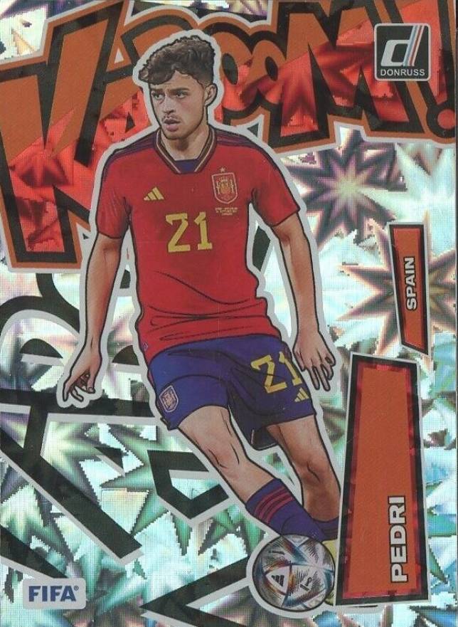 2022 Panini Donruss FIFA Kaboom! Pedri #19 Soccer Card