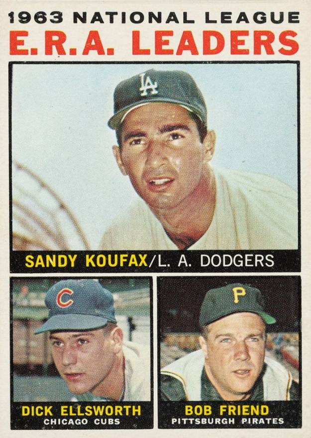 1964 Topps N.L. E.R.A. Leaders #1 Baseball Card