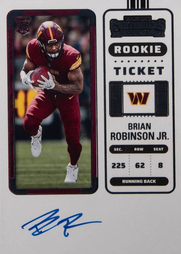 2022 Panini Contenders Brian Robinson Jr. #106 Football Card