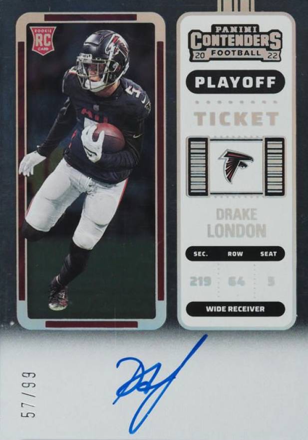 2022 Panini Contenders Drake London #115 Football Card