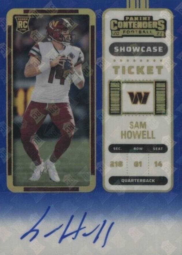 2022 Panini Contenders Sam Howell #133 Football Card