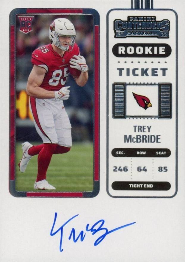 2022 Panini Contenders Trey Mcbride #136 Football Card