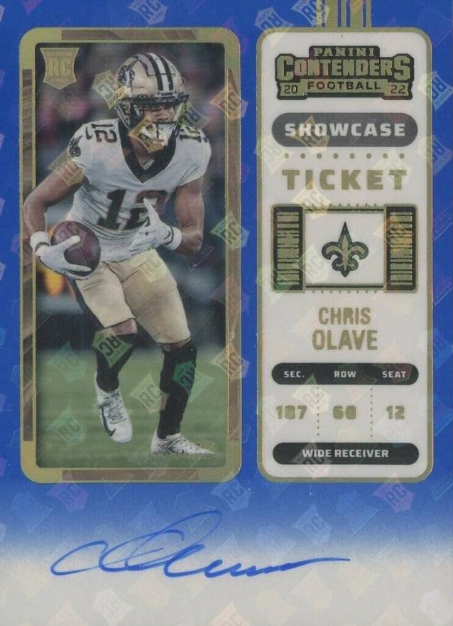 2022 Panini Contenders Chris Olave #109 Football Card