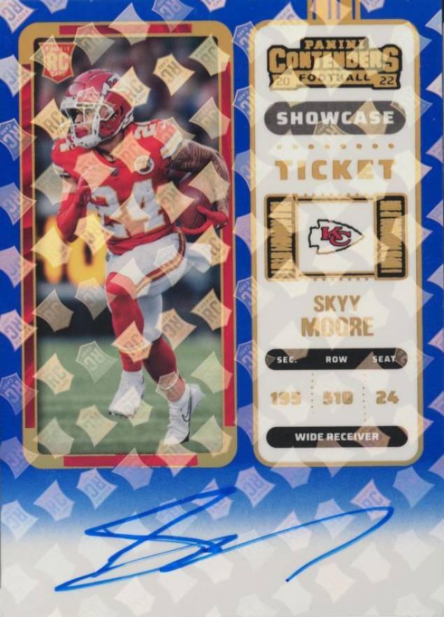 2022 Panini Contenders Skyy Moore #134 Football Card