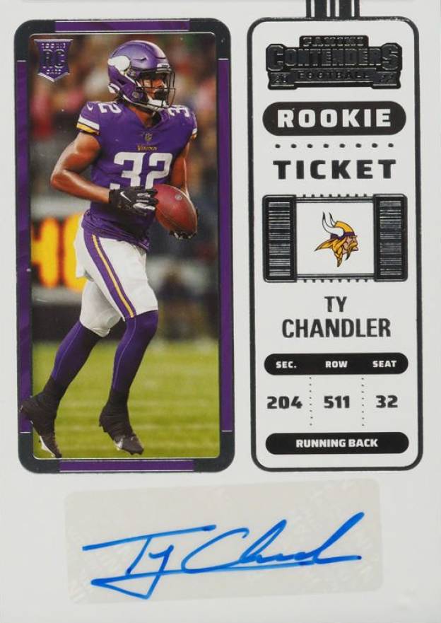 2022 Panini Contenders Ty Chandler #230 Football Card