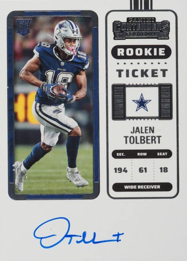 2022 Panini Contenders Jalen Tolbert #122 Football Card