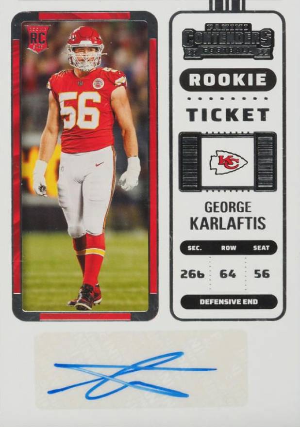 2022 Panini Contenders George Karlaftis #159 Football Card