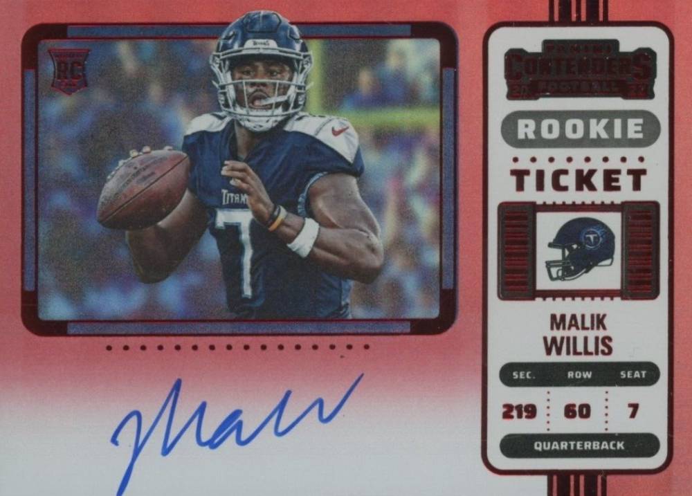 2022 Panini Contenders Malik Willis #129 Football Card