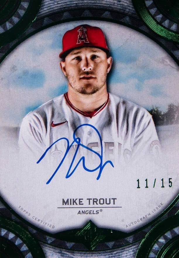 2022 Topps Transcendent Collection Autographs Mike Trout #MT Baseball Card