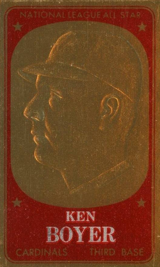 1965 Topps Embossed Ken Boyer #47 Baseball Card