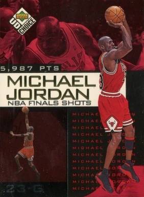 1998 Upper Deck Choice Preview NBA Finals Shot Michael Jordan #7 Basketball Card