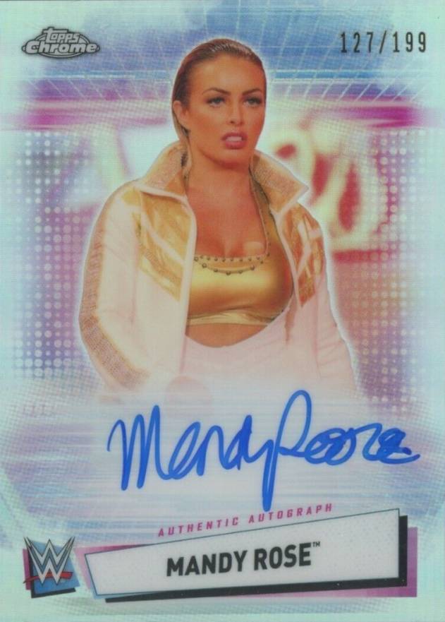 2021 Topps Chrome WWE Autographs Mandy Rose #AMR Other Sports Card