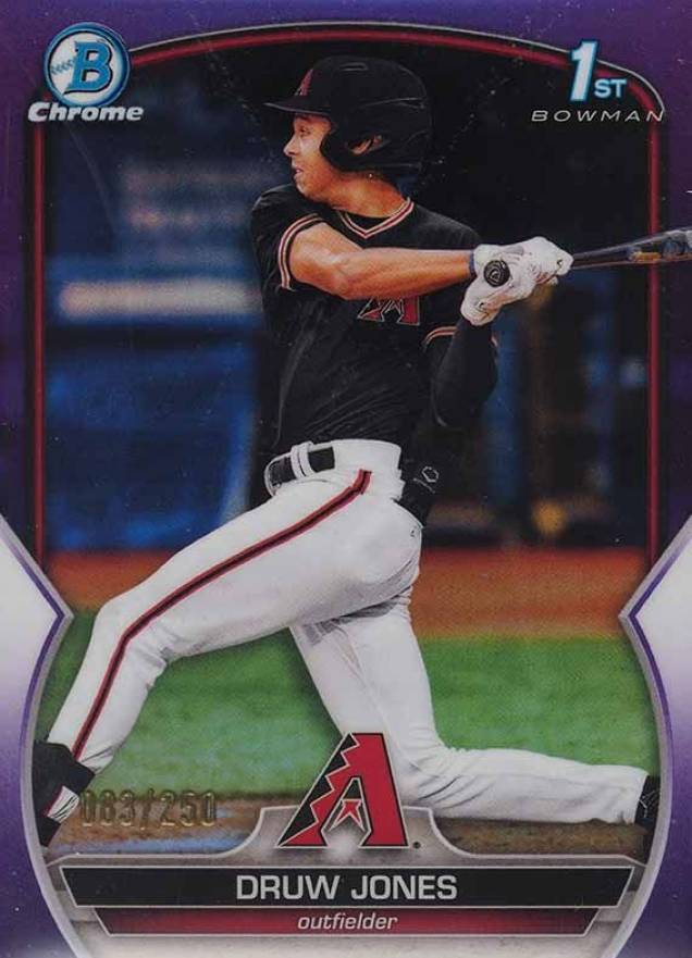 2023 Bowman Chrome Prospects Druw Jones #BCP25 Baseball Card