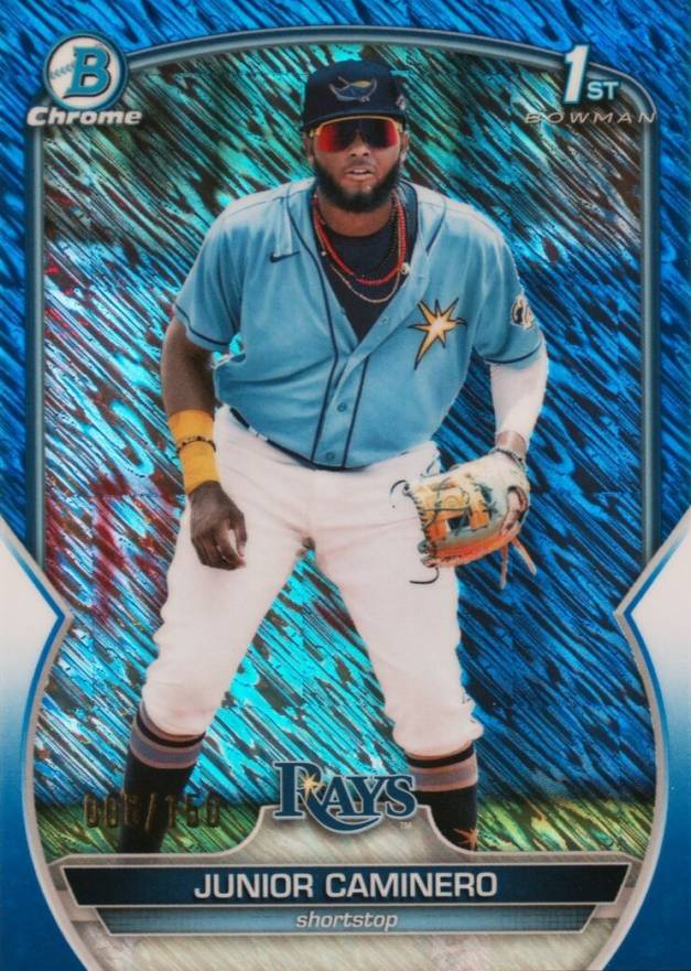 2023 Bowman Chrome Prospects Junior Caminero #BCP61 Baseball Card