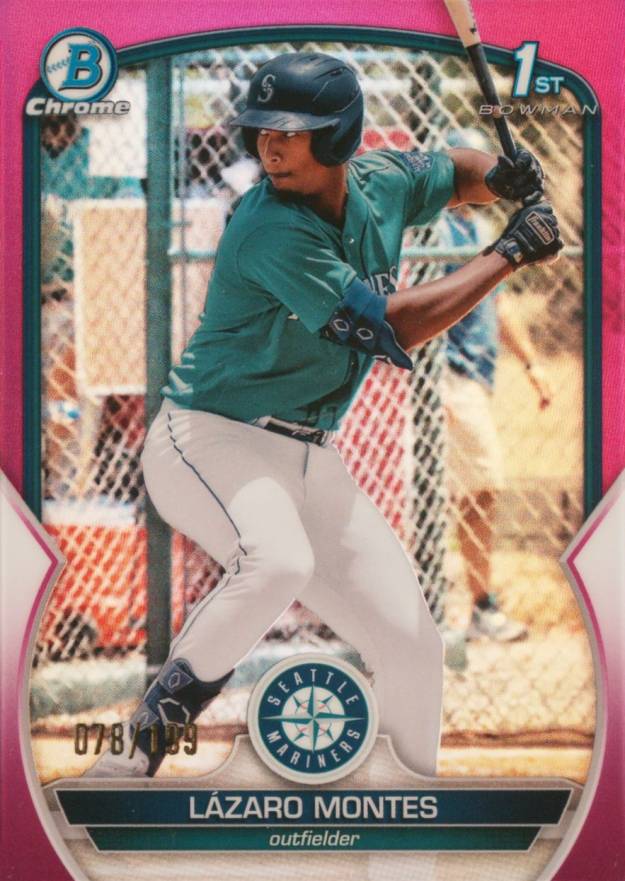 2023 Bowman Chrome Prospects Lazaro Montes #BCP58 Baseball Card