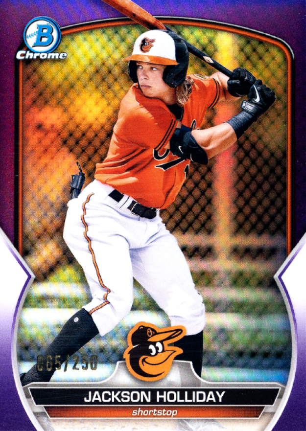 2023 Bowman Chrome Prospects Jackson Holliday #BCP20 Baseball Card