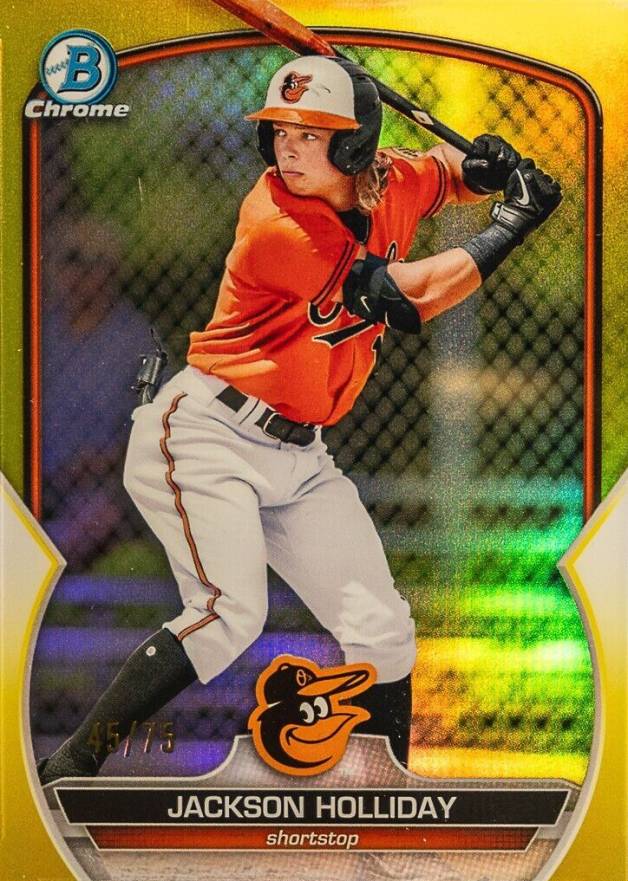 2023 Bowman Chrome Prospects Jackson Holliday #BCP20 Baseball Card